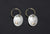 Ravens Oval Earrings with Hoops