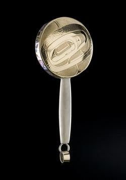 5. Raven and Mouse Woman Rattle Pendant