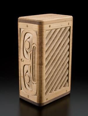 13. Whale Design Bentwood Box Rattle