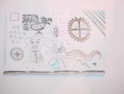 Blue Pictographs #1, 1997