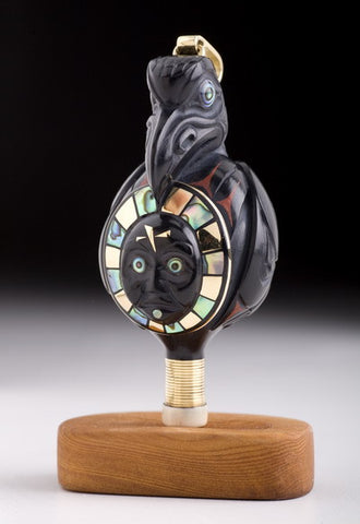 26. RAVEN STEALING THE LIGHT SHAMAN'S RATTLE PENDANT