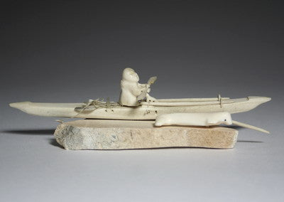 151. KAYAKER BY NARWHAL, Circa 1980