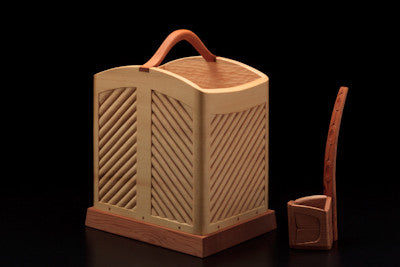 8. Bentwood Water Vessel With Bentwood Ladle