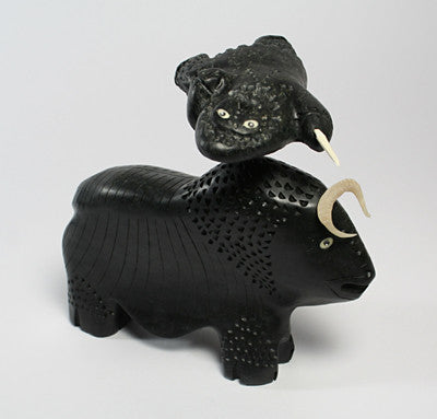 138. Musk Ox Tossing Hunter