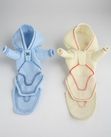 109. (Blue) & 110. (White) Amautiks For A Doll