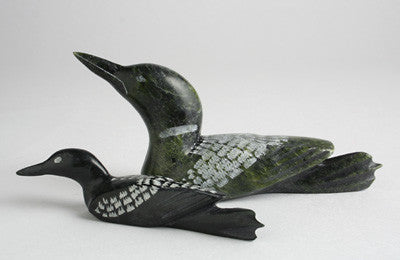 114 (Lg). & 115 (Sm). Swimming Loons