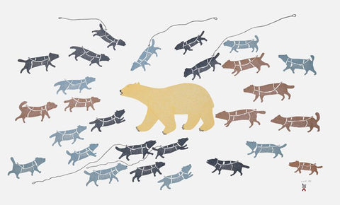 Polar Bear In Camp by Papiara Tukiki