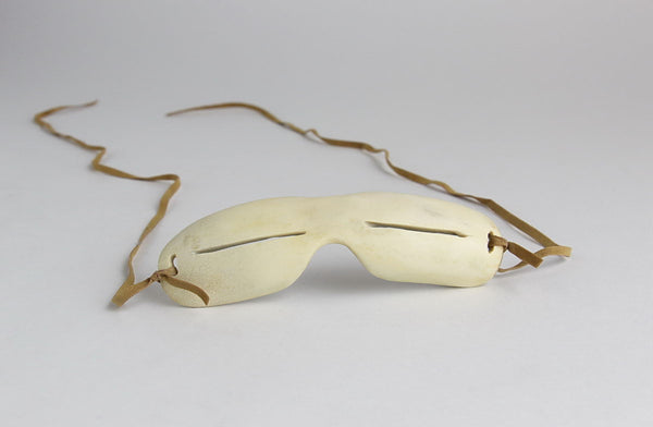 bone snow goggles Snow Goggles by Unidentified Inuit Artist from Cape Dorset