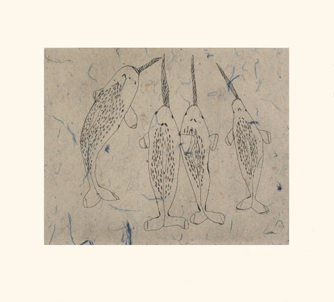 Blessing of Narwhals by Ohito Ashoona