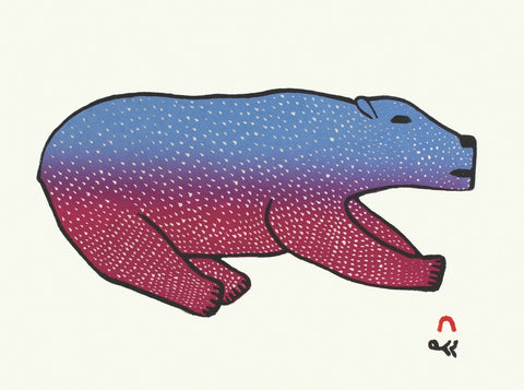 Bounding Bear by Malaija Pootoogook