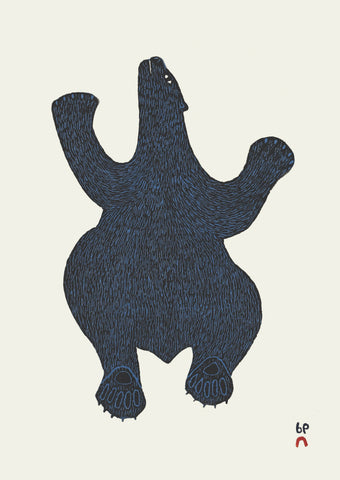  Deep Blue Bear by Cee Pootoogook