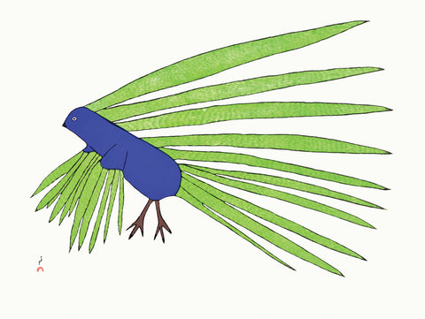 Green Feathers by Kakalu Saggiaktok