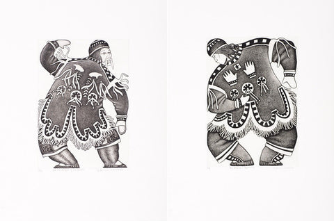 At The Height Of His Power / The Shaman's Apprentice (Diptych)