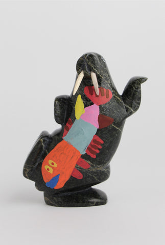 Walrus with Colourful Tattoo