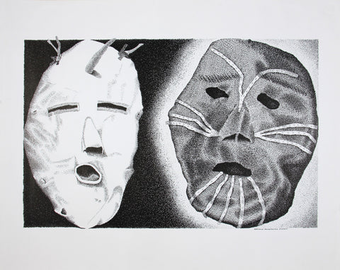 Untitled (Fertility Mask and Thule Mask)