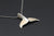 Whale Tail Pendant with Diamond