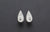 Hummingbird Teardrop Studs Earrings with Sapphires