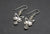 Butterfly Earrings with Moonstone & Clear Beads