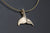 Whale Tail Pendant with Diamond