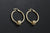 Salmon Bone Hoop Earrings