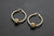 Salmon Bone Hoop Earrings