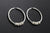 Salmon Bone Hoop Earrings