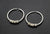 Salmon Bone Hoop Earrings