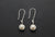 Salmon Bone Earrings with Pearl