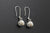 Salmon Bone Earrings with Pearl