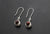 Salmon Bone Earrings with Copper Pearl