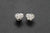 Raven Heart Stud Earrings