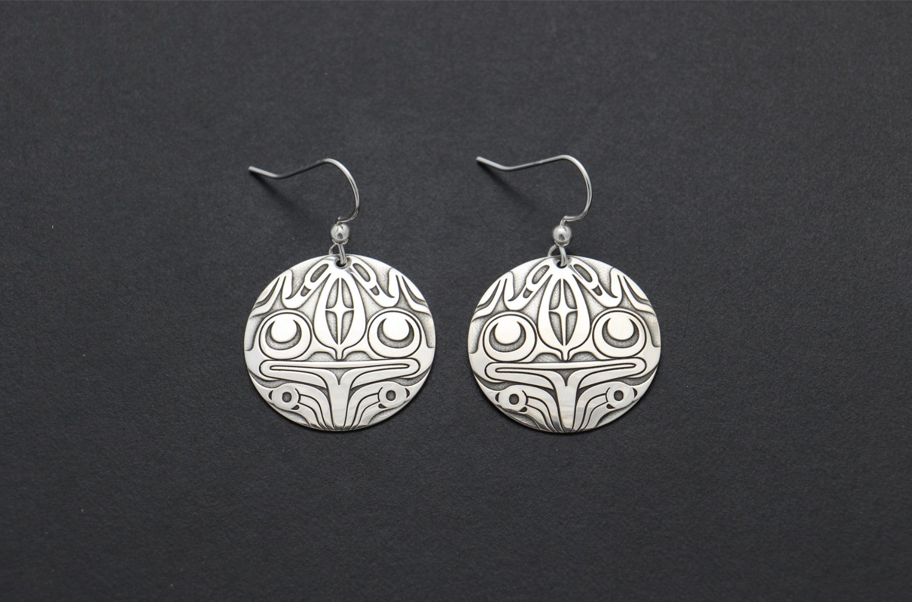 Frog Earrings by Karen Francis