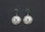 Moon Stud Earrings with Abalone