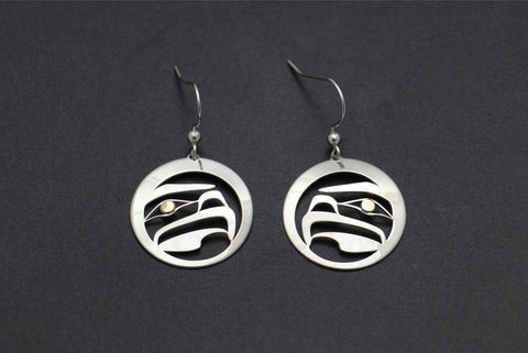 Eagle Round Earrings