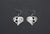 Raven Heart Earrings