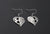 Raven Heart Earrings