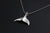 Whale Tail Pendant with Sapphire