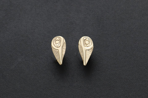 Teardrop Hummingbird Studs Earrings