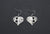 Raven Heart Earrings