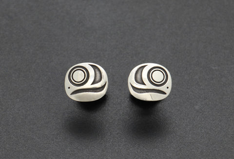 Salmon Head Stud Earrings