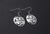 Raven Round Earrings