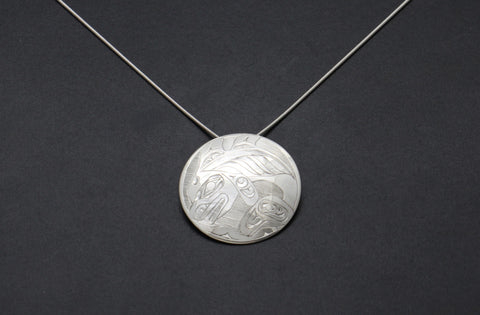 Double Finned Killerwhale Pendant