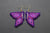 Butterfly Beaded Earrings (Purple)