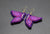 Butterfly Beaded Earrings (Purple)