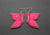 Butterfly Beaded Earrings (Pink)