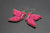 Butterfly Beaded Earrings (Pink)
