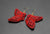 Butterfly Beaded Earrings (Red)