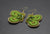 Butterfly Beaded Earrings (Green)