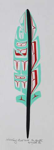Hummingbird (Lime Green Feather)