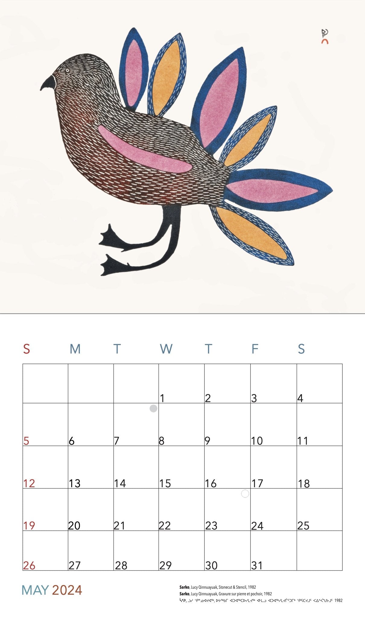 2024 Inuit Art Calendar